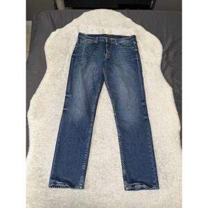 Guess‎ Slim Tapered Mens Blue Denim Jeans Size 34x31 Pants Stretch